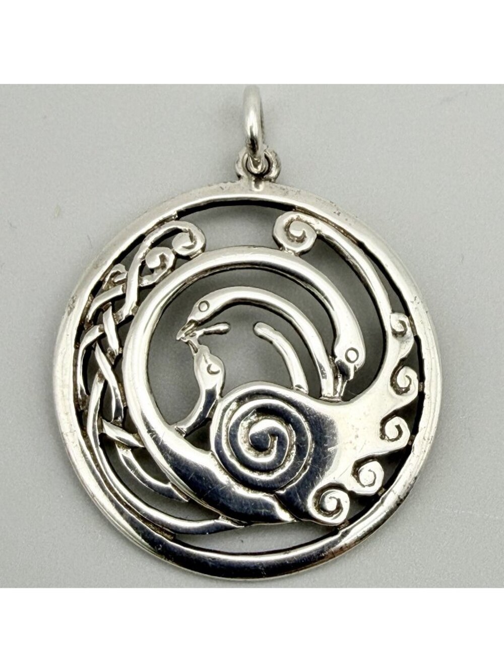Irish Celtic Children Of Lir Swan Pendant Tjh Ltd 925 Sterling Silver